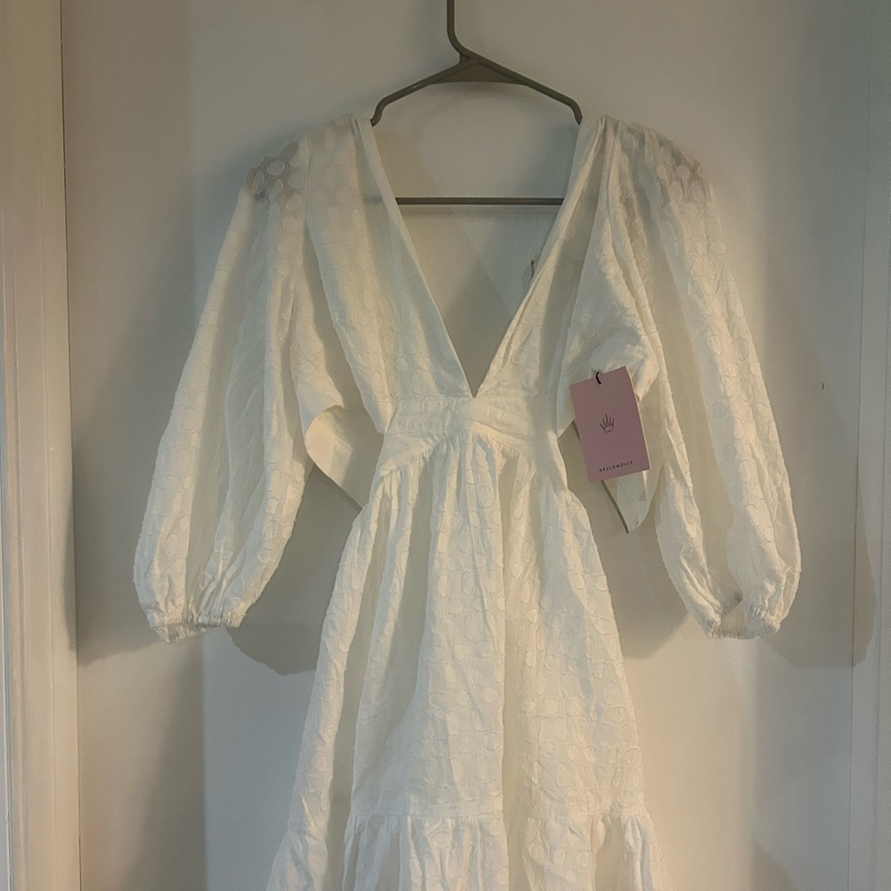 Hello Molly white cut-out dress